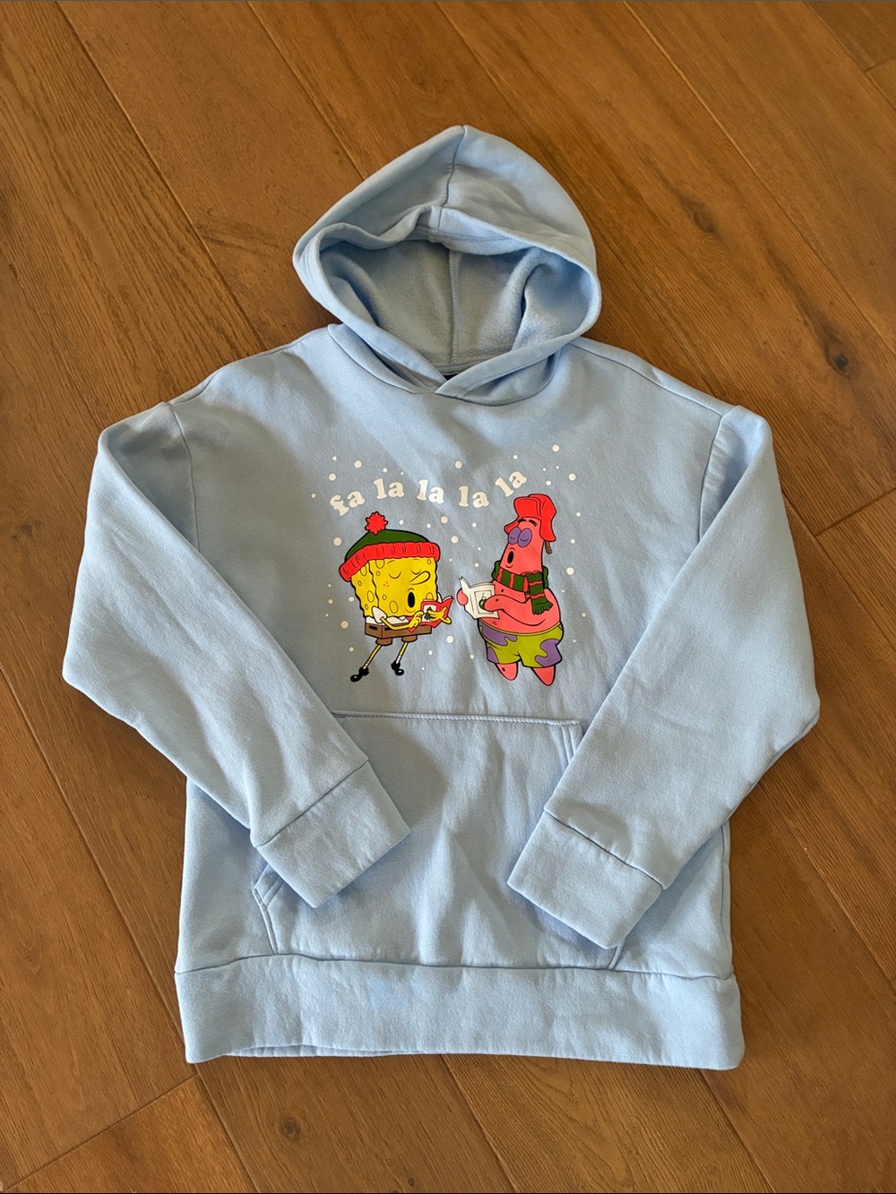 Nickelodeon Light Blue SpongeBob & Patrick Holiday Hoodie
